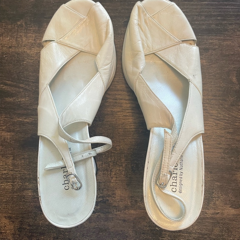 Charles David Cream Women's Sandals